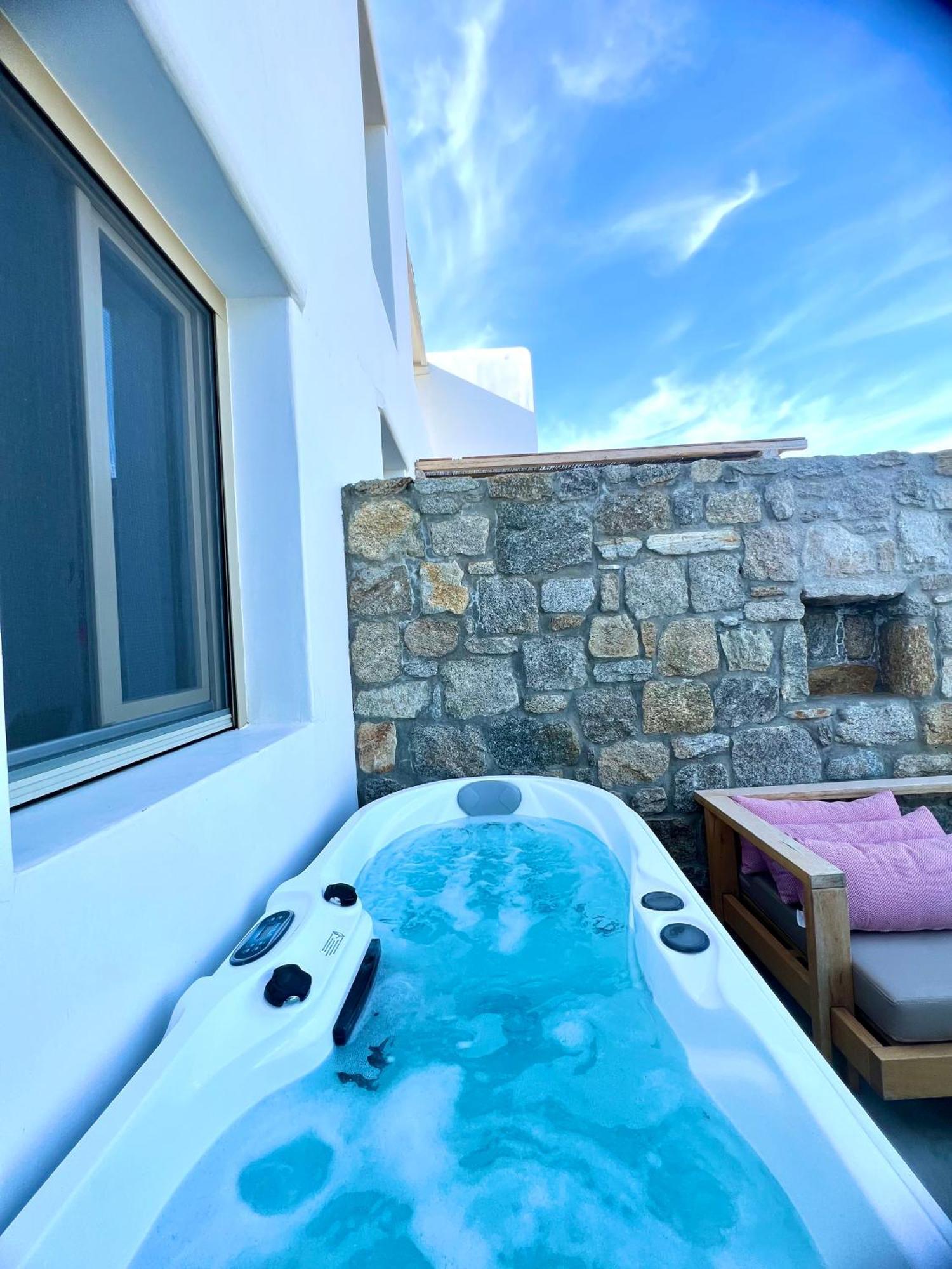 Due Mari Mykonos Hotel Agios Ioannis Diakoftis Buitenkant foto