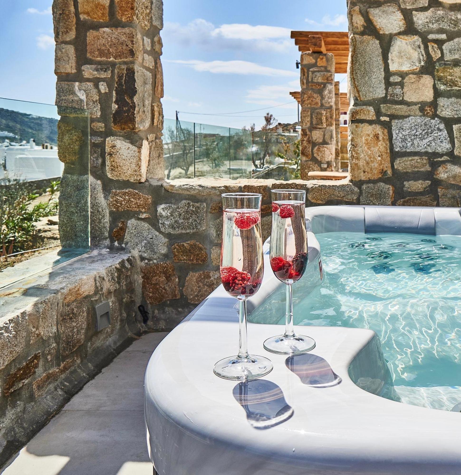 Due Mari Mykonos Hotel Agios Ioannis Diakoftis Buitenkant foto